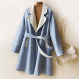 LOVEMI Coats Sky Blue / S Lovemi -  Ladies Wool Double-faced Coat
