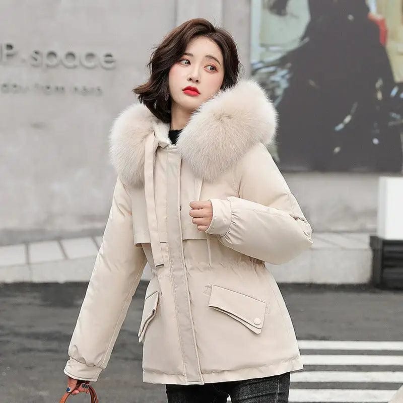 LOVEMI  Coats White / M Lovemi -  Temperament Short Warm Padded Womens Jacket