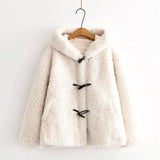 LOVEMI  Coats White / One size Lovemi -  New women's loose coat