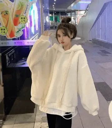 LOVEMI  Coats White / S Lovemi -  Girls' Autumn And Winter Lamb Wool Coat