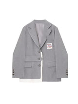 LOVEMI - College Style Gray Suit Jacket Female Design Sense Niche