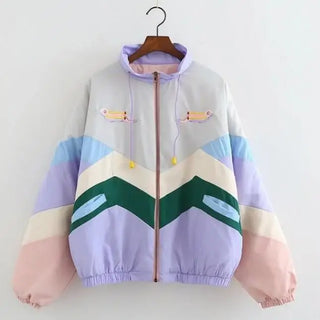 LOVEMI - Colorblocked cotton coat