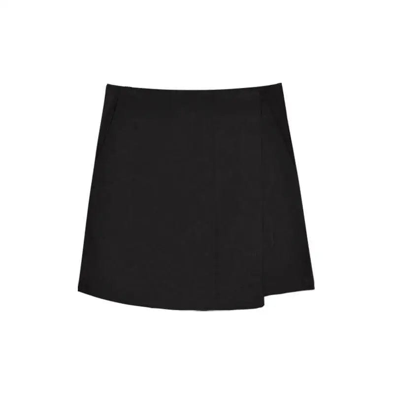 LOVEMI Combi Black skirt / S Lovemi -  Summer Slim Black Short Crop Top New Style