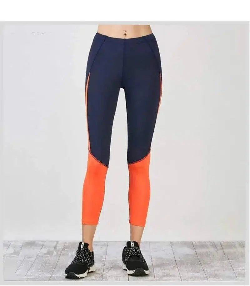 LOVEMI - Lovemi - Contrast stitching yoga leggings