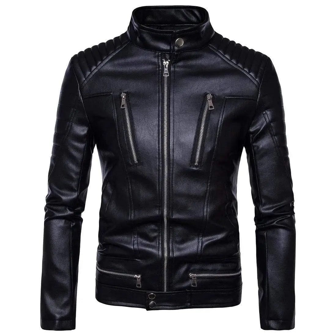 LOVEMI Costumes et Blazer Black / XL Lovemi -  Motorcycle multi-zip leather jacket