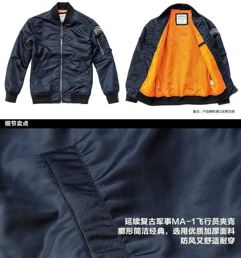 LOVEMI Costumes et Blazer blue / S Lovemi -  Men's Korean Jacket Stand Collar American Pilot Jacket