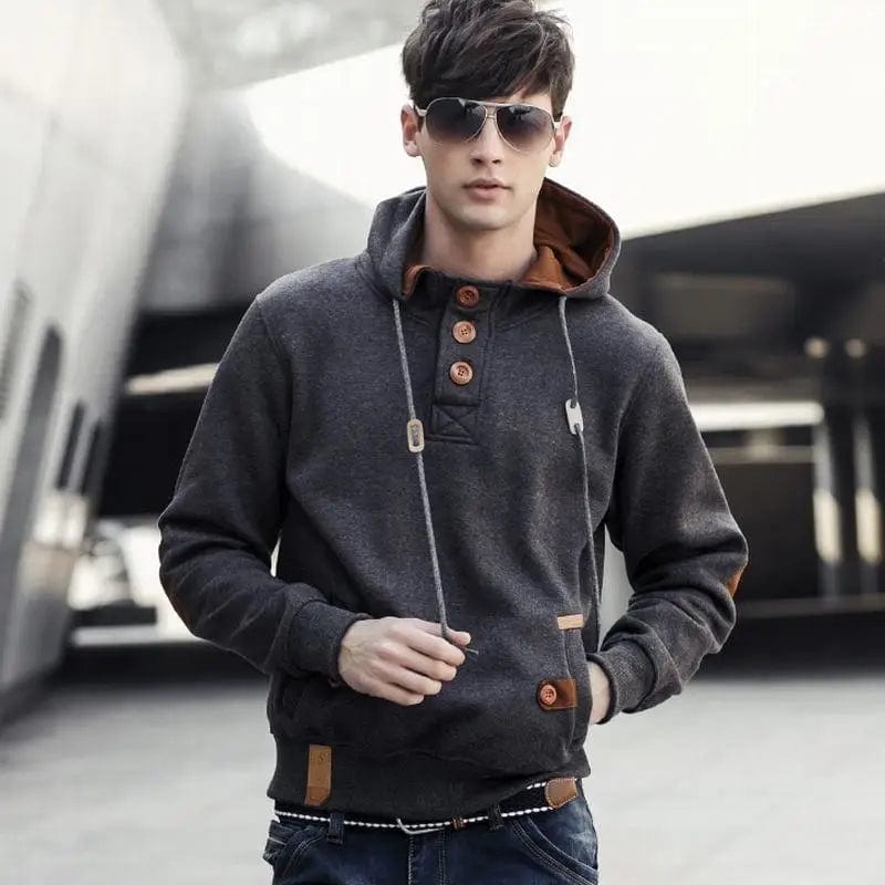 LOVEMI Costumes et Blazer Dark grey / 3XL Lovemi -  Solid color hoodie hooded sweater coat