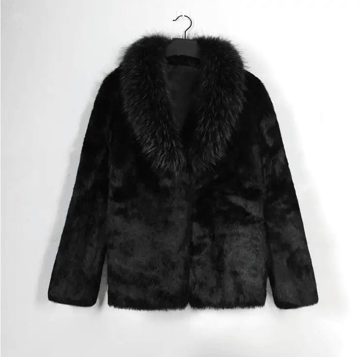 LOVEMI Costumes et Blazer M Lovemi -  men's imitation fur coat black coat male jacket winter