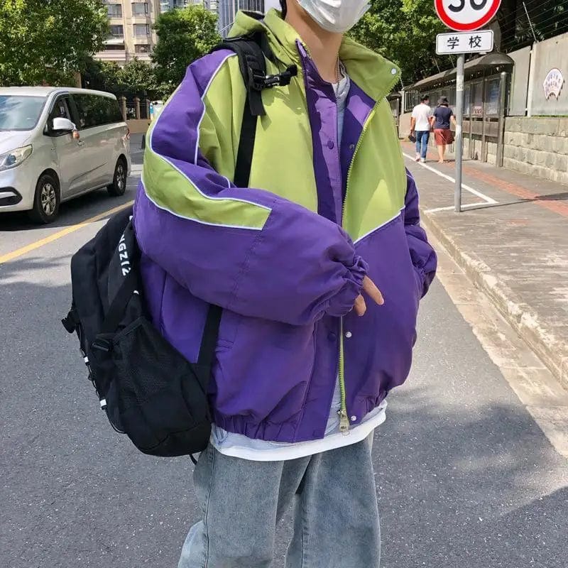 LOVEMI Costumes et Blazer Purple / XL Lovemi -  Men's trendy bread clothes Hong Kong style jacket students