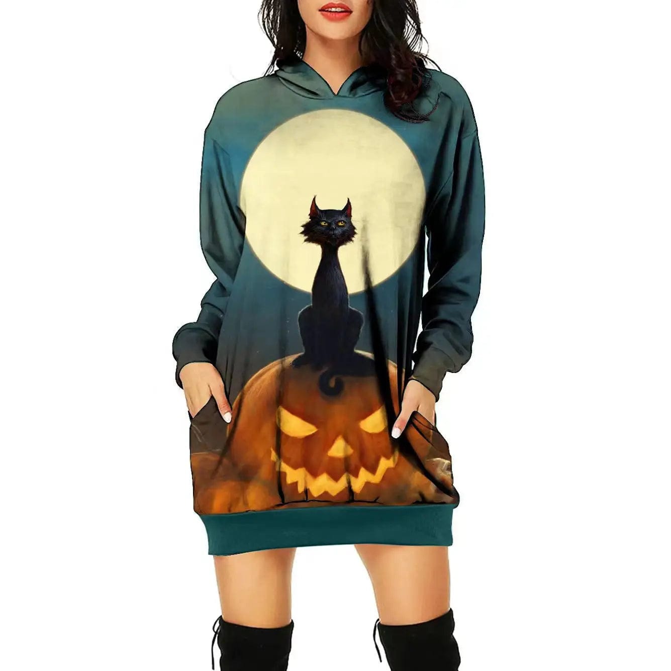 LOVEMI  Costumes halloween 1 Color / S Lovemi -  Women's Halloween Theme Positioning Print Dress