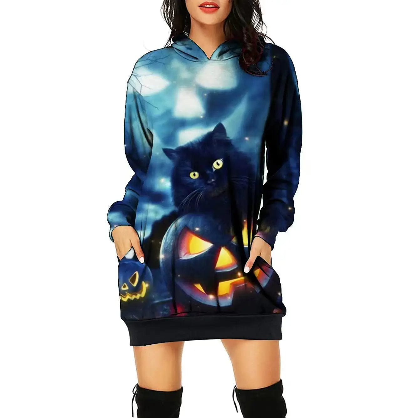 LOVEMI  Costumes halloween 4 Colors / S Lovemi -  Women's Halloween Theme Positioning Print Dress