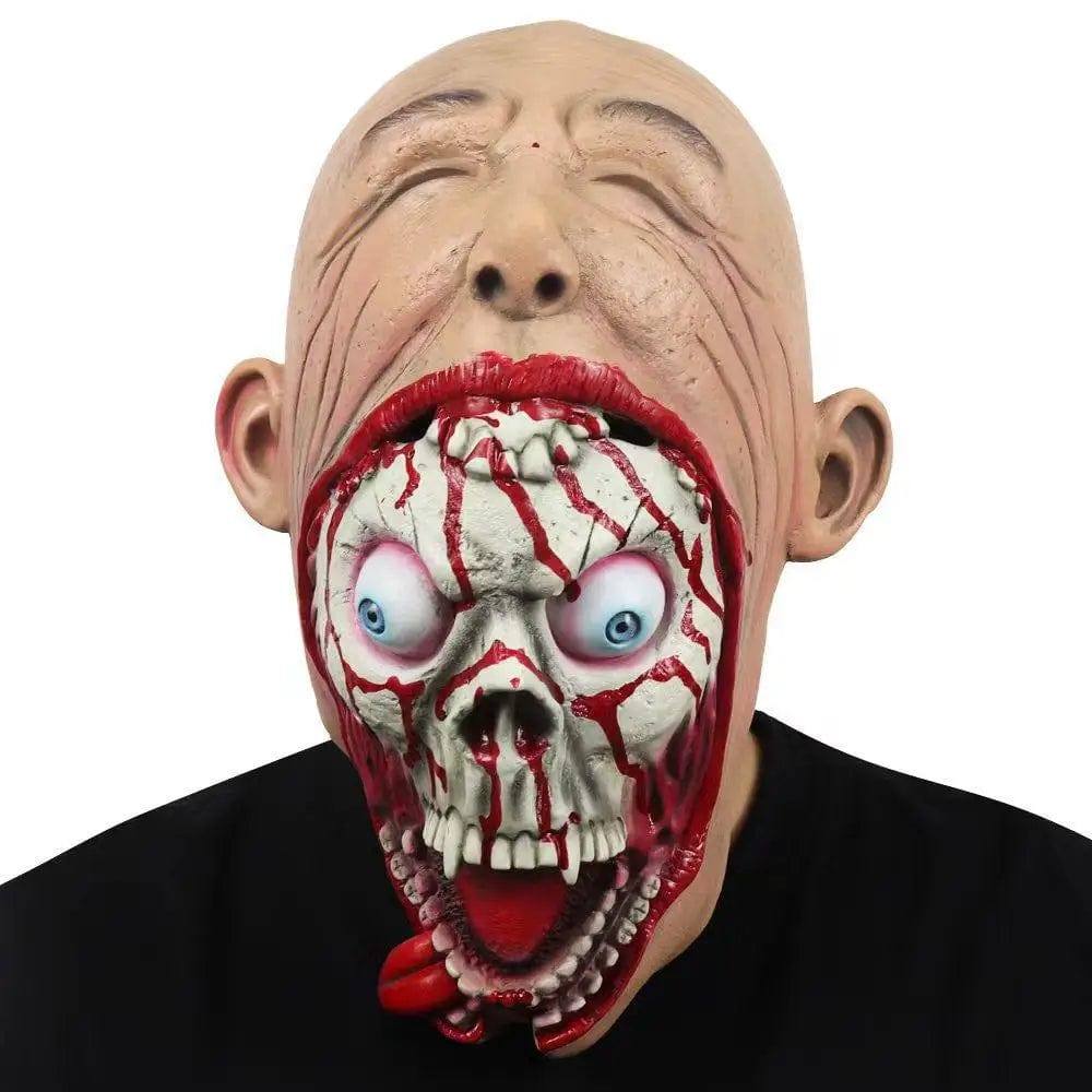 LOVEMI  Costumes halloween Bigmouth Lovemi -  Halloween Horror Alien Demon Mask Big Mouth Zombie