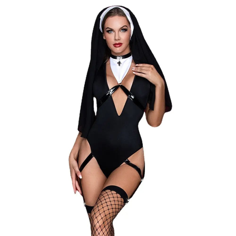 LOVEMI  Costumes halloween Black / One size Lovemi -  Women's Halloween Cosplay Nun Costume Set