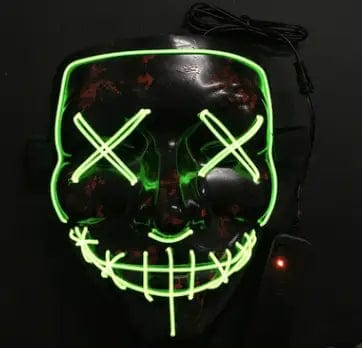 LOVEMI  Costumes halloween Fluorescentgreen Lovemi -  Line Up Festive Led Glitter Grimace Glow Mask