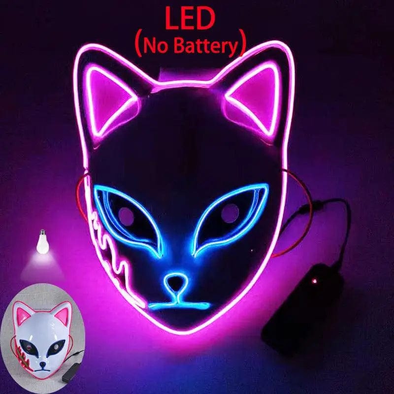 LOVEMI  Costumes halloween Lovemi -  Luminous Line LED Cat Face Mask
