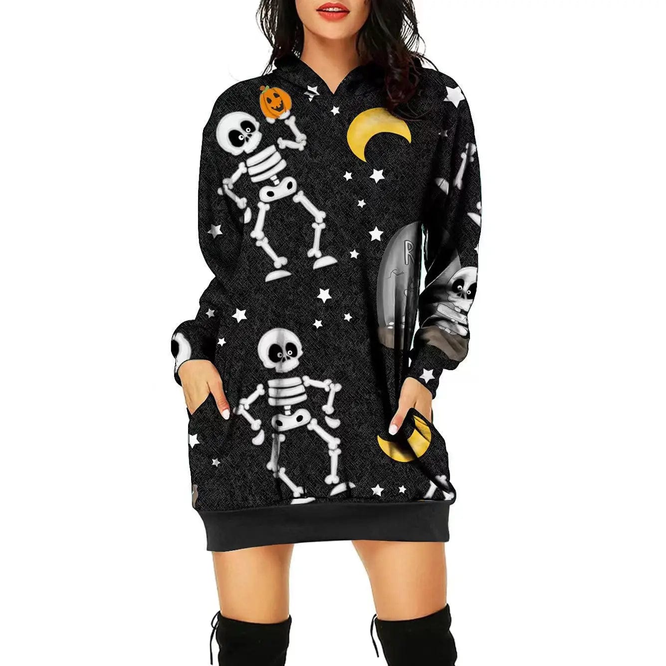 LOVEMI  Costumes halloween Lovemi -  Women's Halloween Theme Positioning Print Dress