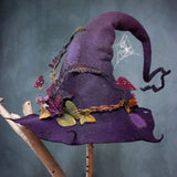 LOVEMI  Costumes halloween Purple Lovemi -  Women Modern Witch Hat Costume Pointed Wool Felt Halloween
