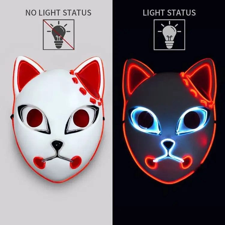 LOVEMI  Costumes halloween Redwithtransparentblue Lovemi -  Luminous Line LED Cat Face Mask