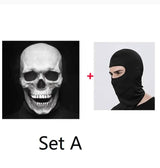 LOVEMI  Costumes halloween SetA Lovemi -  Full Head Skull Mask Helmet With Movable Jaw 3D Skeleton