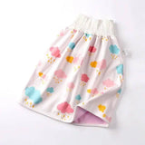 Cotton and bamboo fiber Baby diaper skirt-Raincloud-29