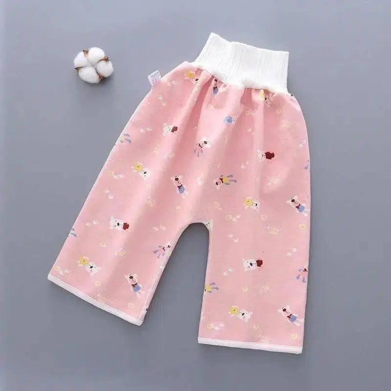 Cotton and bamboo fiber Baby diaper skirt-Pinkpant-33