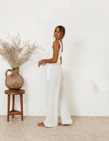 Cotton And Linen Wholesale Vest Sleeveless Trousers Loose-5