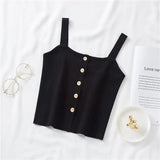 LOVEMI Ctop Black / One size Lovemi -  Single-breasted Slim-fit Short Base Shirt