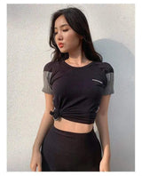 LOVEMI Ctop Black / S Lovemi -  Stretch tight quick-drying T-shirt