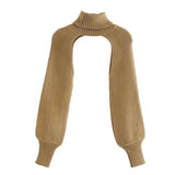 LOVEMI Ctop Brown / One size Lovemi -  Retro Scheming Niche Design Knit Sweater Sleeves