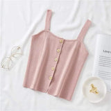 LOVEMI Ctop Pink / One size Lovemi -  Single-breasted Slim-fit Short Base Shirt