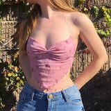 LOVEMI Ctop Pink / S Lovemi -  Sexy Slim Waist Dress With Neck And Halter