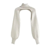 LOVEMI Ctop White / One size Lovemi -  Retro Scheming Niche Design Knit Sweater Sleeves