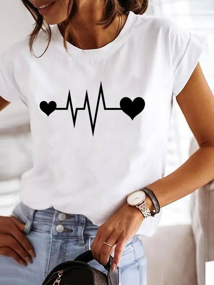Cute Love Graphic Shirt-MGQ29250-1