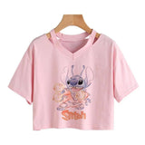 Cute Stitch Manga T-Shirt-59232-1
