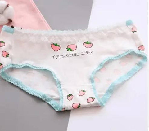 Cute Strawberry Panties Women's Panties Cotton Cotton-11