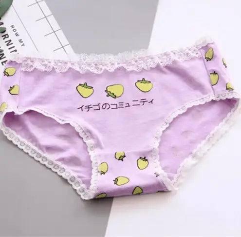 Cute Strawberry Panties Women's Panties Cotton Cotton-15