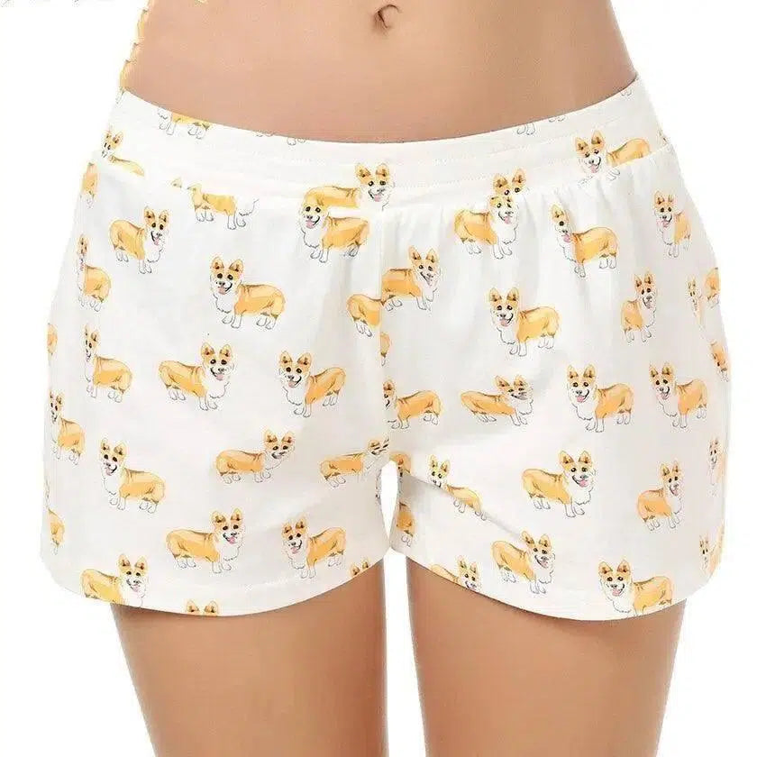 LOVEMI - Dachshund print shorts