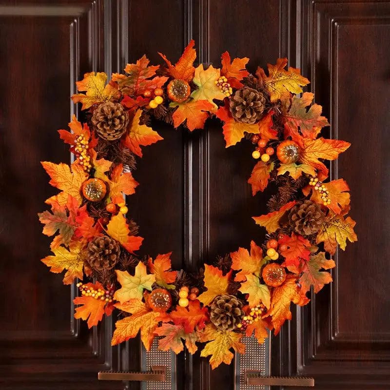 LOVEMI  Décoration Halloween C Lovemi -  Halloween Thanksgiving Autumn Frost Leaf Pumpkin Simulation