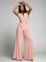 Deep V-neck Sleeveless Backless Siamese Suit 0 LOVEMI    