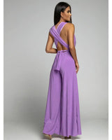 Deep V-neck Sleeveless Backless Siamese Suit 0 LOVEMI    