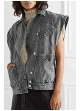 LOVEMI - Denim jacket with detachable sleeves