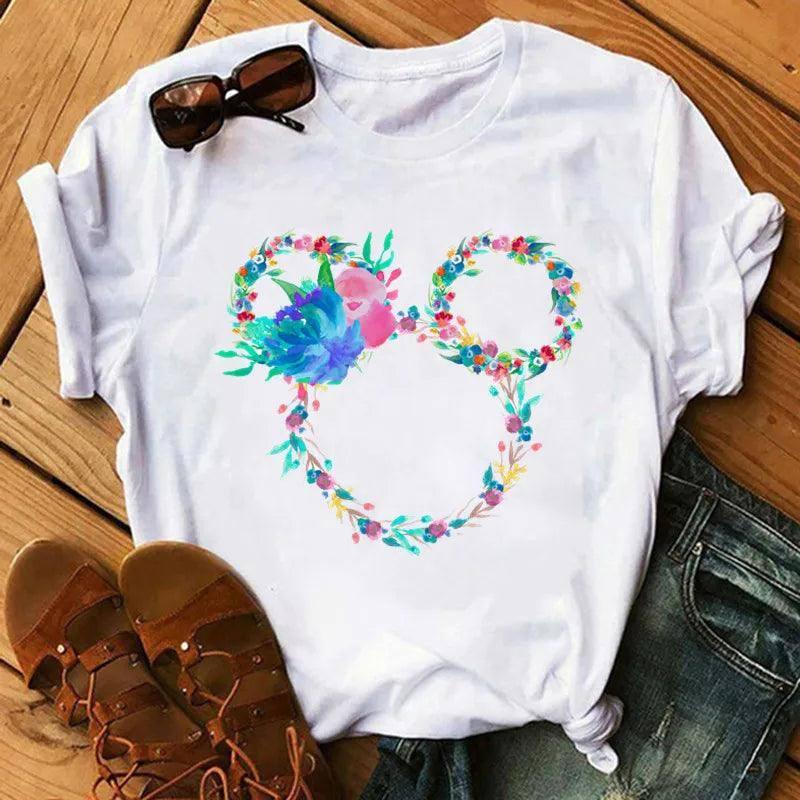 Disney Minnie Flower T-Shirt-DS0185-1