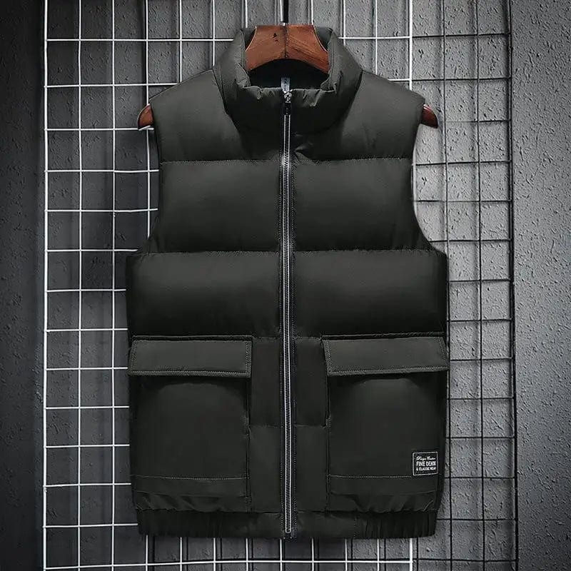 LOVEMI Down Jackets Army green / 2XL Lovemi -  Warm down cotton vest