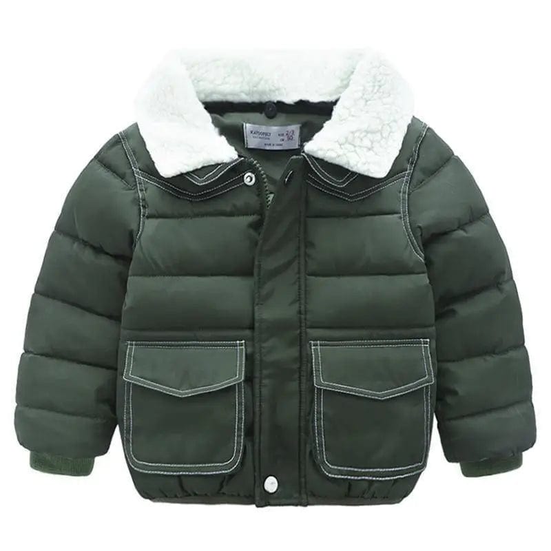 LOVEMI Down Jackets Army Green / 90cm Lovemi -  Simple Cotton Coat Baby Coat Baby Padded Coat
