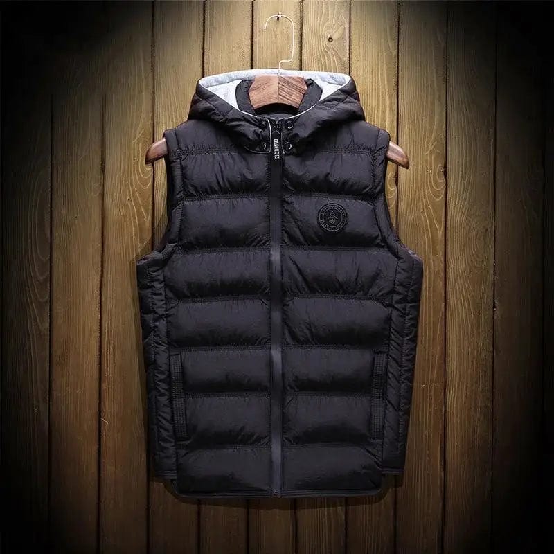 LOVEMI Down Jackets Black / 2XL Lovemi -  Men'S Plus Size Waistcoat Thick Cotton Vest Plus Cotton Vest