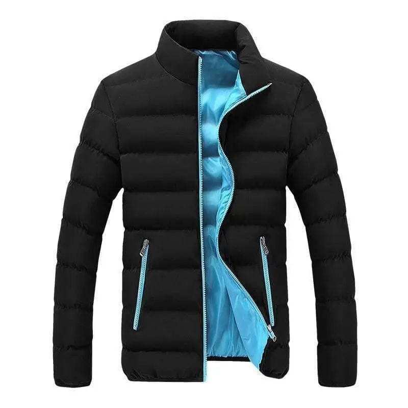 LOVEMI Down Jackets Blue / XL Lovemi -  Stand-Up Collar Padded Slim Down Padded Jacket