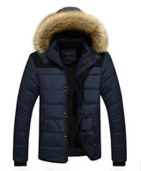 LOVEMI Down Jackets Dark Blue / 2XL Lovemi -  Men's fur collar hooded cotton jacket