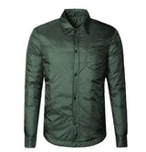 LOVEMI Down Jackets Dark green / XL Lovemi -  Green men's plus cotton shirt tide men's lightweight cotton