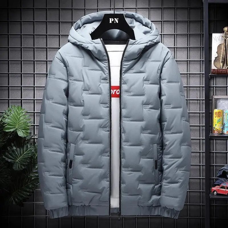 LOVEMI Down Jackets Grey / 2XL Lovemi -  Men's down cotton winter hooded padded jacket