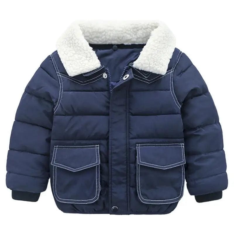 LOVEMI Down Jackets Navy Blue / 90cm Lovemi -  Simple Cotton Coat Baby Coat Baby Padded Coat